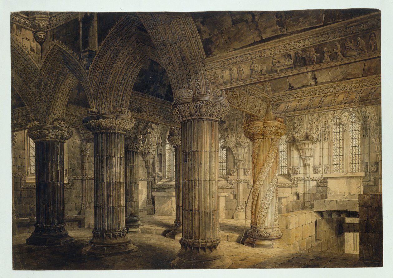 Roslynin kappeli, 1810 tekijältä Joseph Michael Gandy