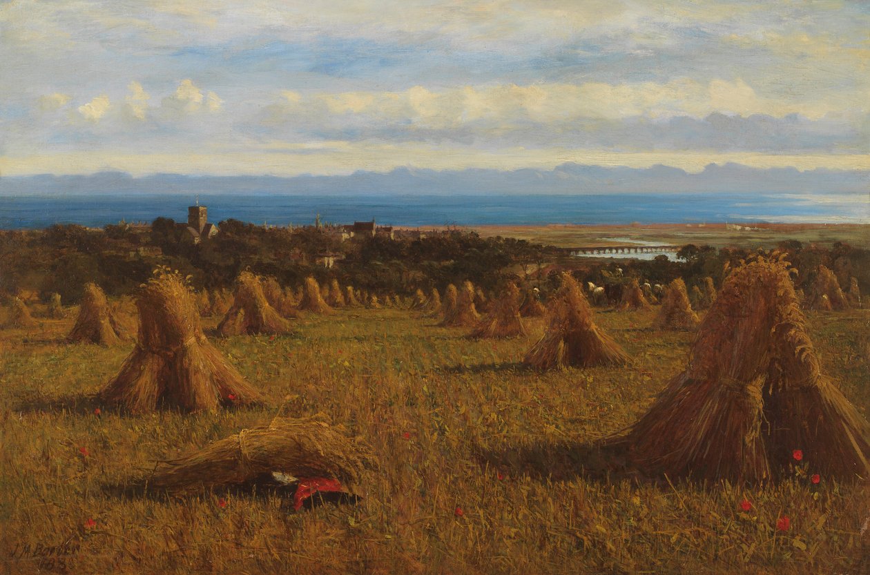 Cornstooks, Berwick Beyond, 1888 tekijältä Joseph Moseley Barber