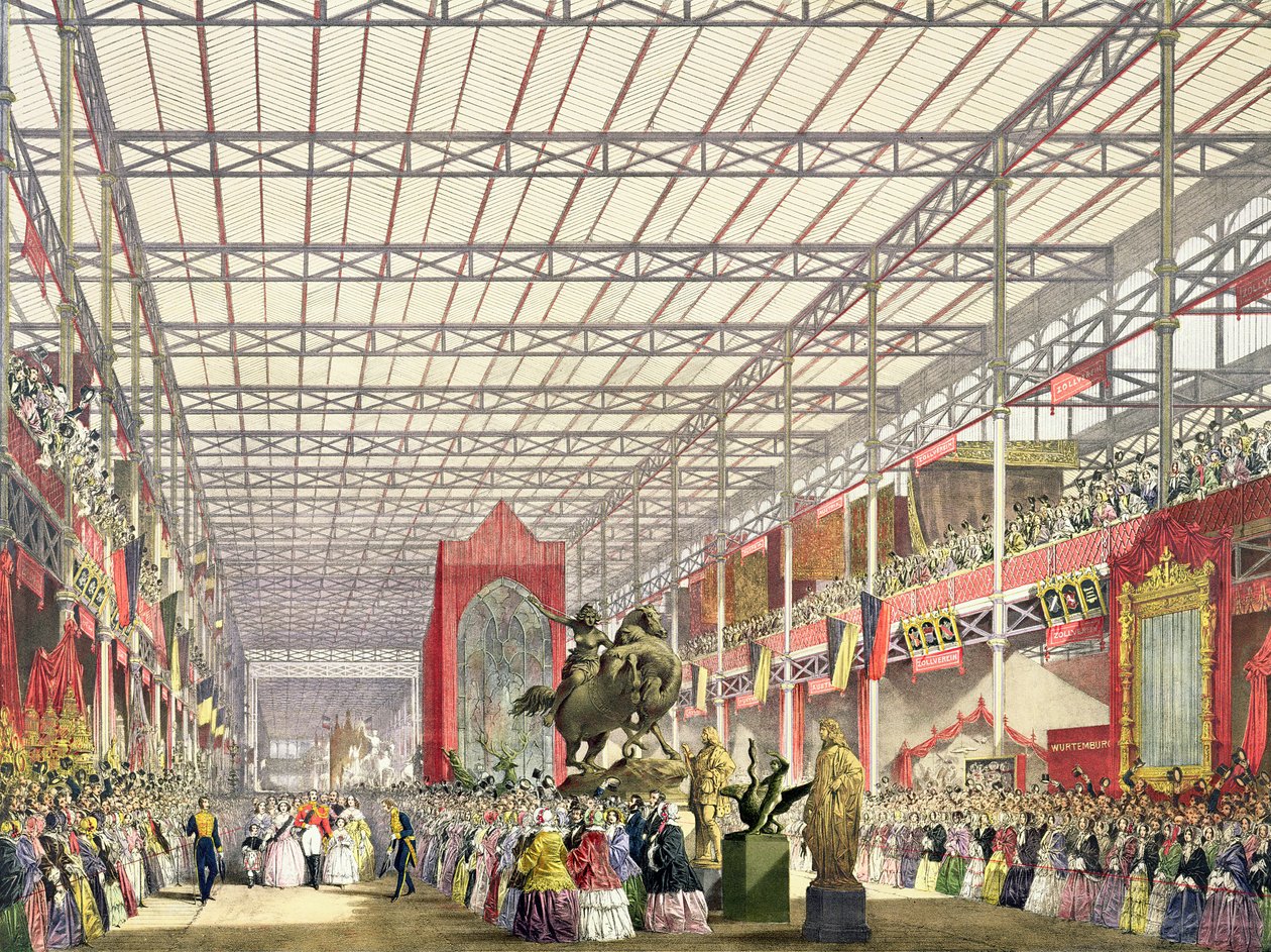 The Foreign Nave vuoden 1851 suuressa teollisuusnäyttelyssä, levy 2 teoksesta "Dickenson