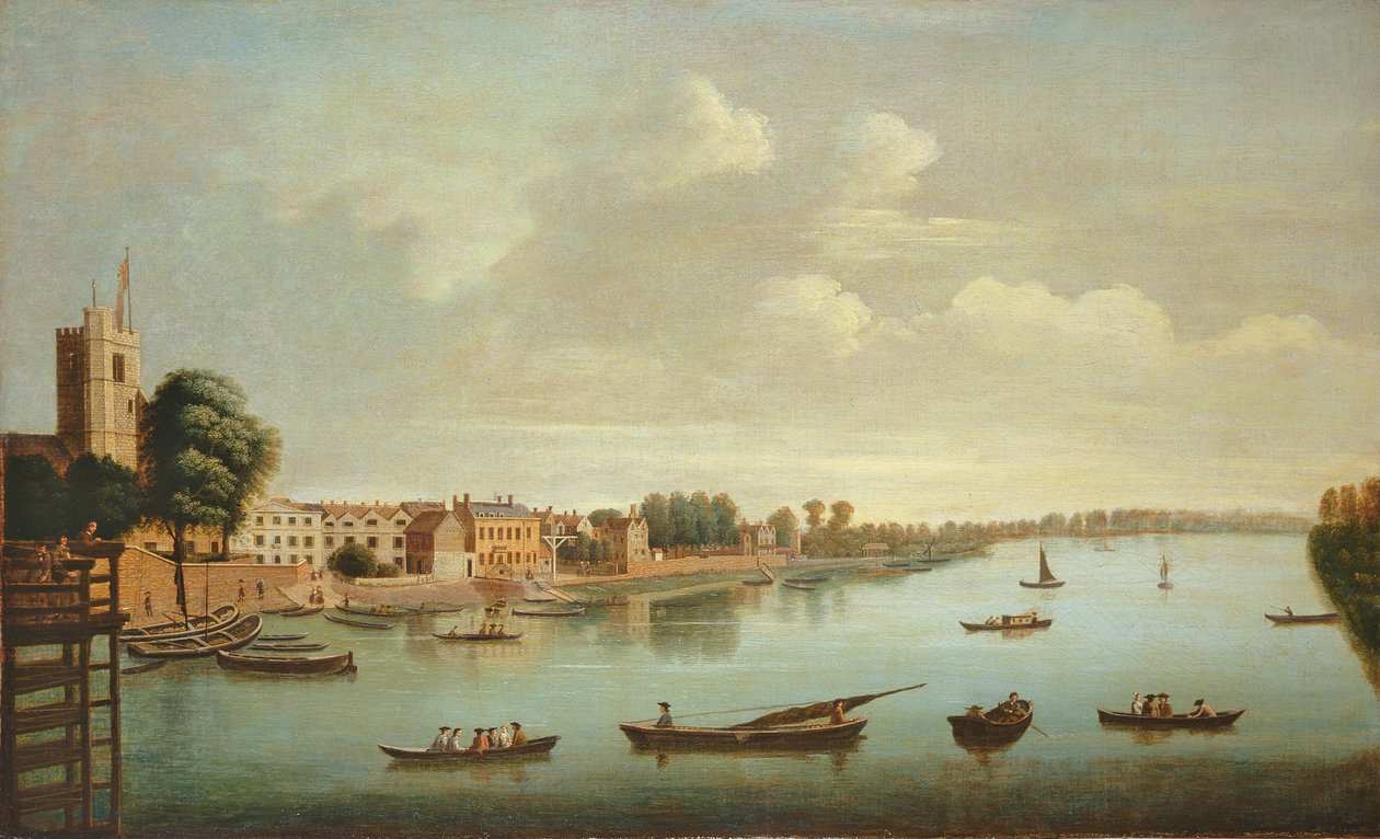 Näkymä Thamesille Putney Bridgeltä tekijältä Joseph Nichols
