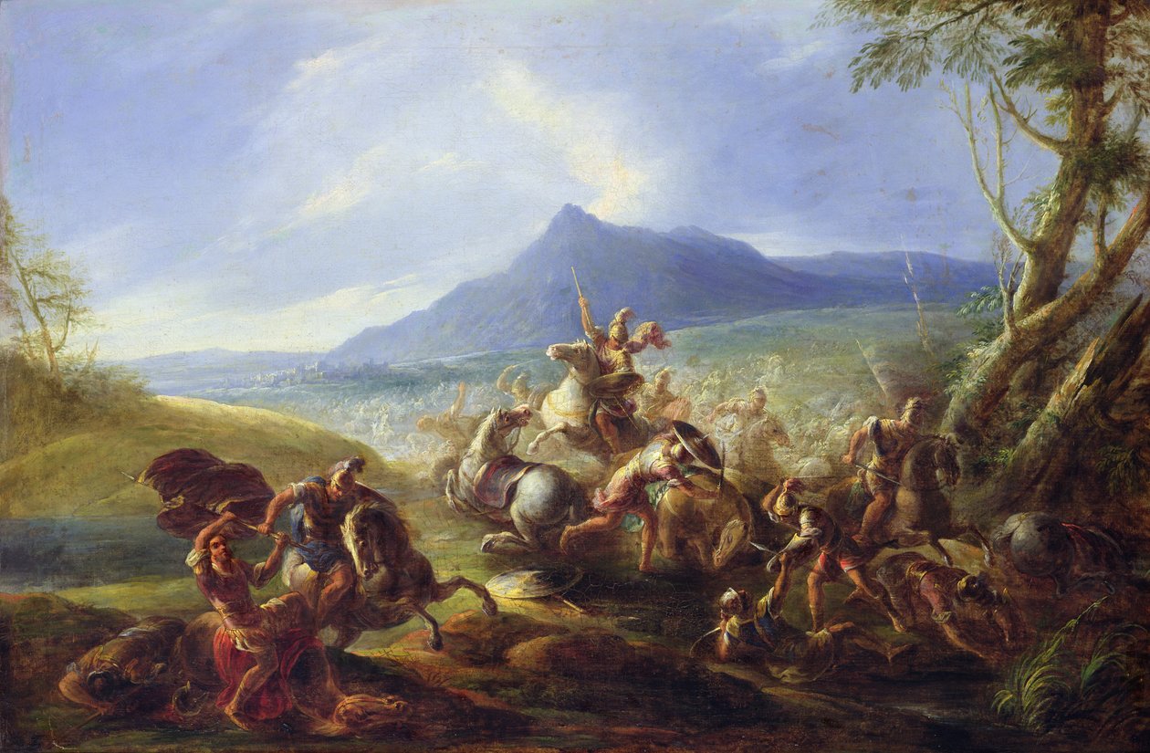 Taistelukohtaus, ennen vuotta 1680 tekijältä Joseph Parrocel