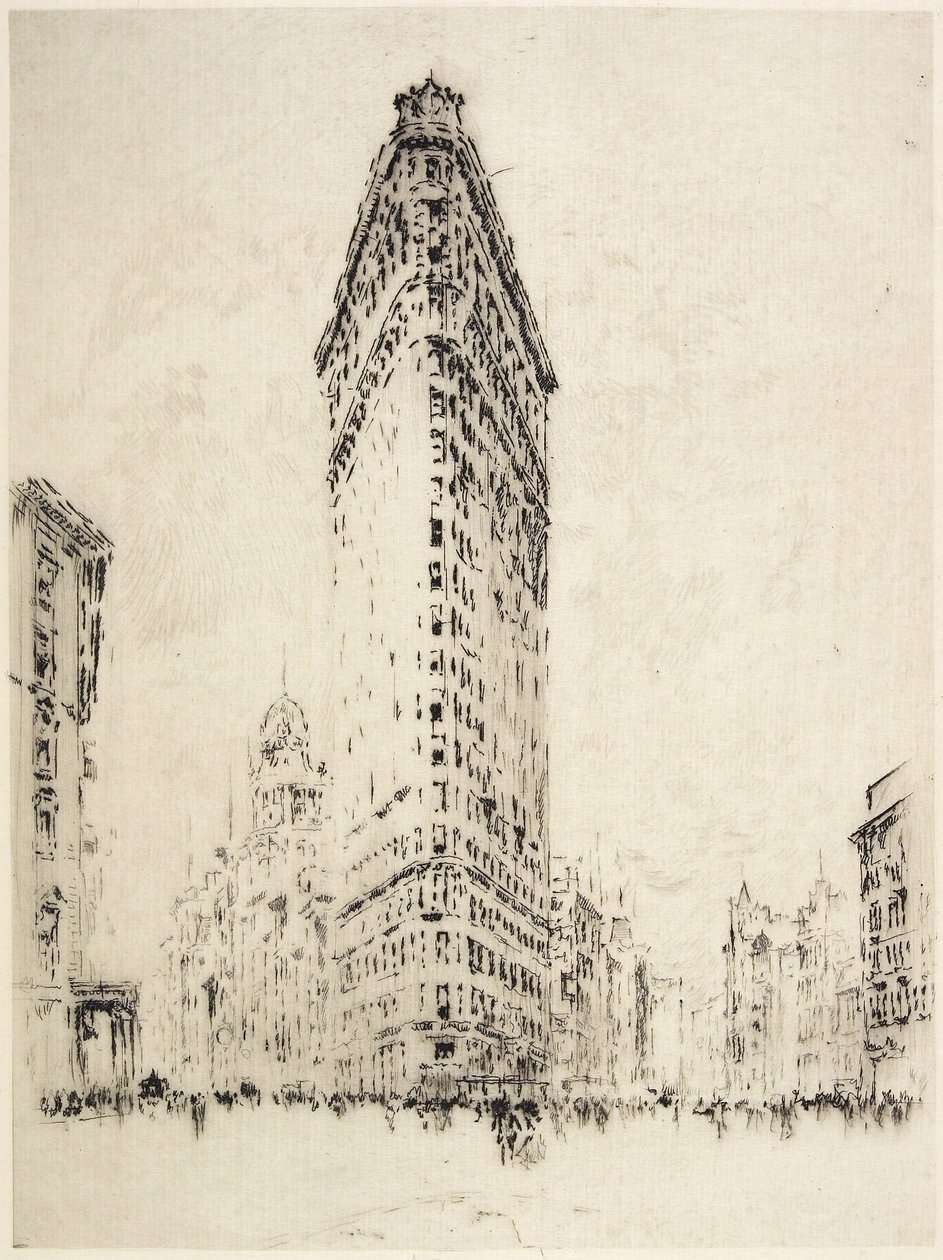 Flatiron-rakennus, 1904 tekijältä Joseph Pennell