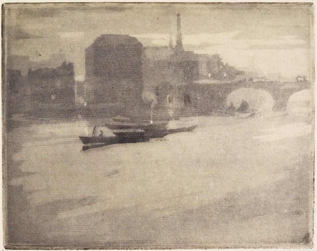 La Tamise (Thames), 1894 tekijältä Joseph Pennell