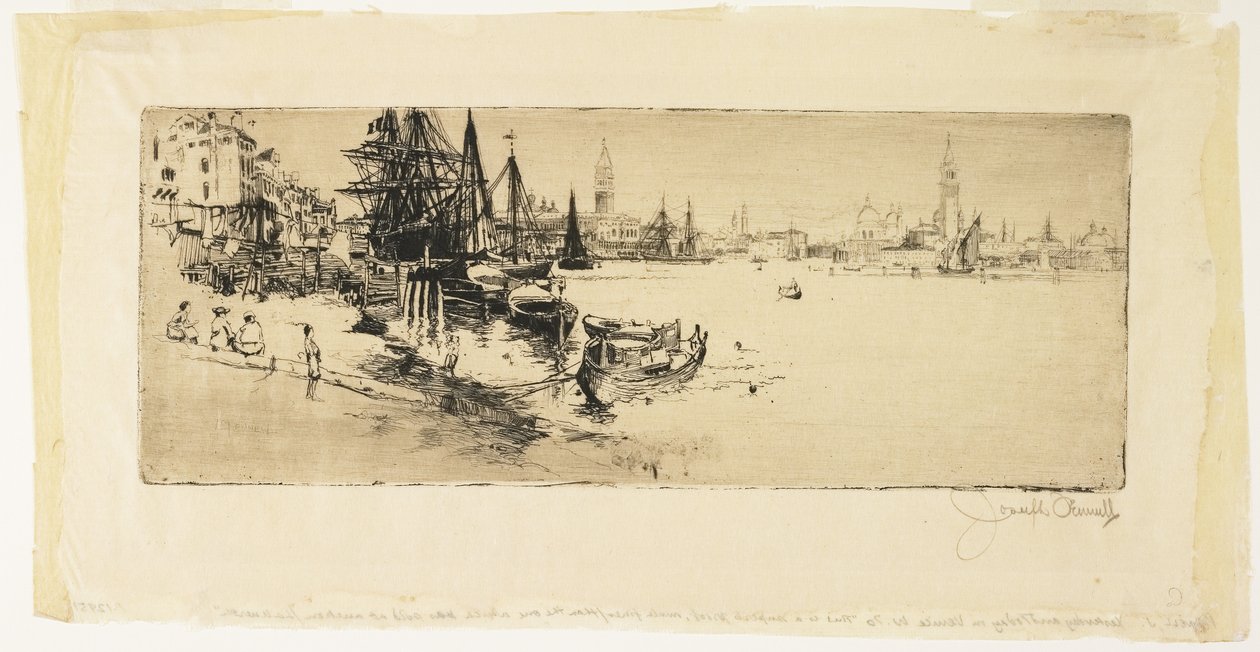 Eilen ja tänään Venetsiassa, 1883 tekijältä Joseph Pennell