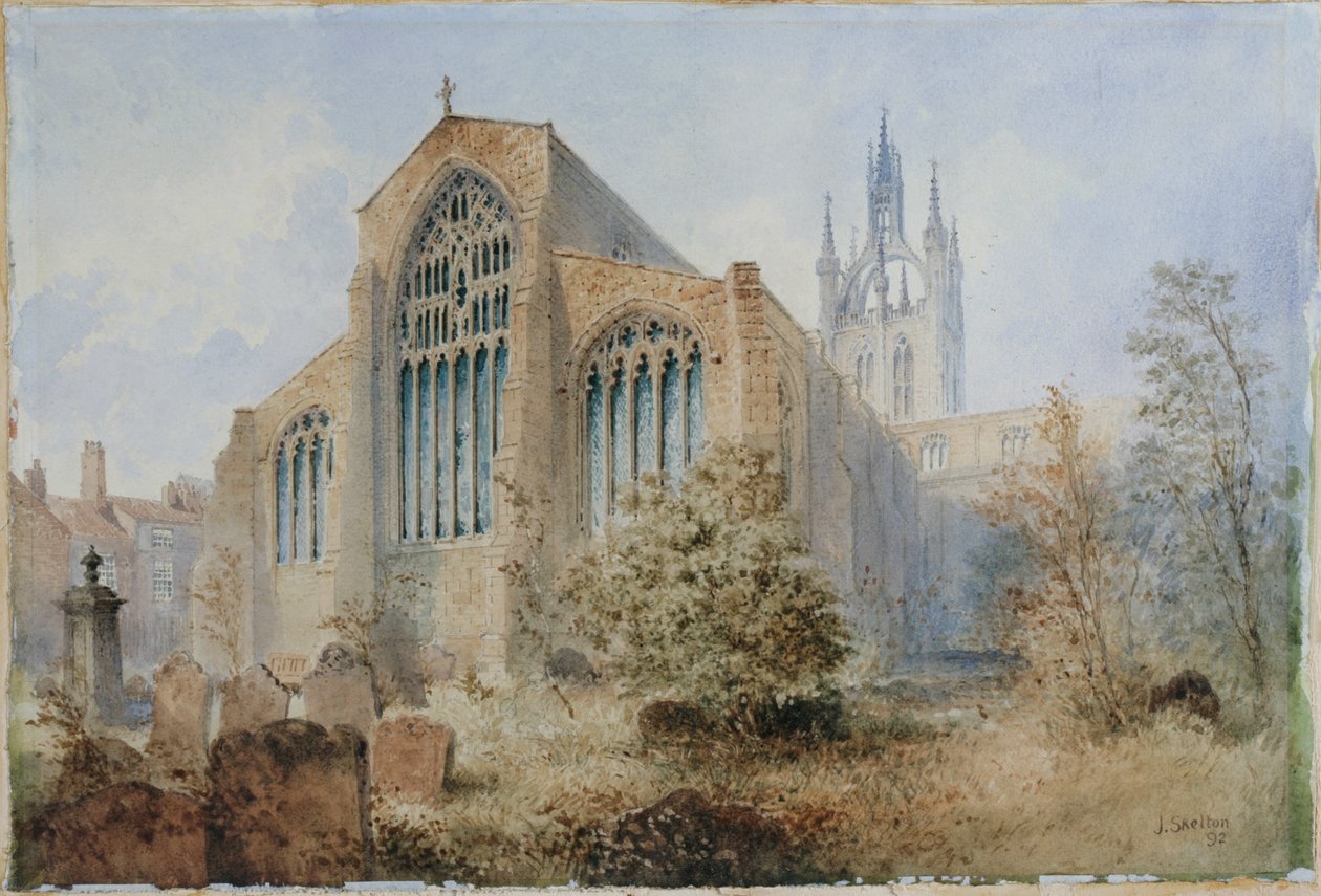 Pyhän Nikolauksen katedraali, East End (vartalon väri) tekijältä Joseph Ratcliffe Skelton