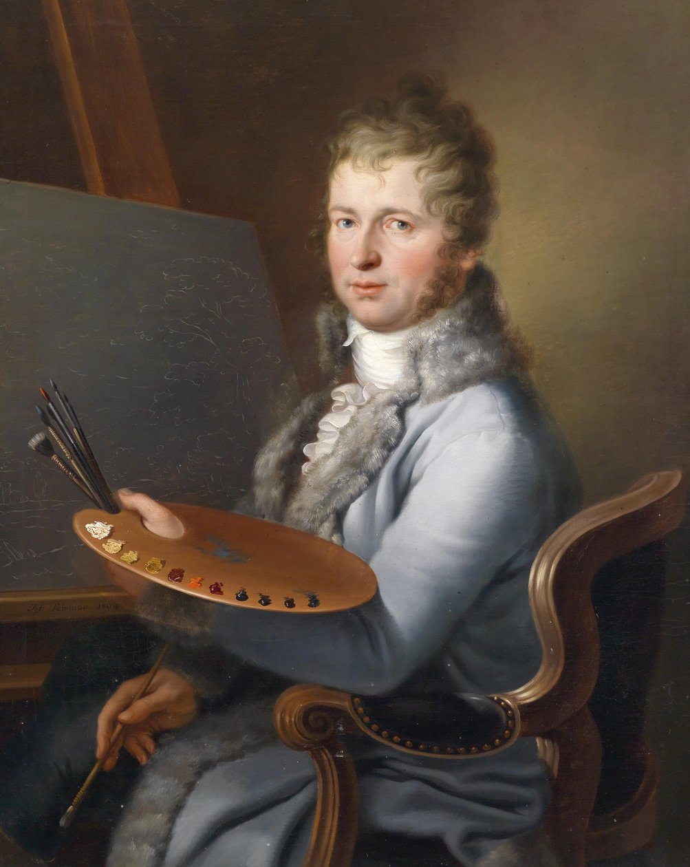 Bildnis des Franz Stöber (1760-1834) kirjoitti Familientraditionin tekijältä Joseph Salomon