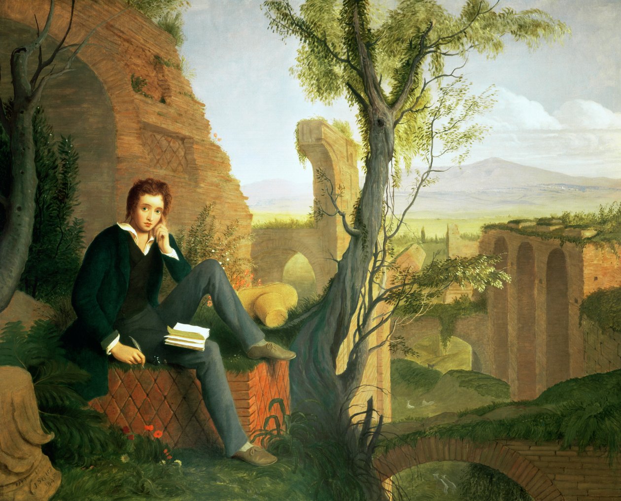 Percy Bysshe Shelley (1792-1822) 1845 tekijältä Joseph Severn
