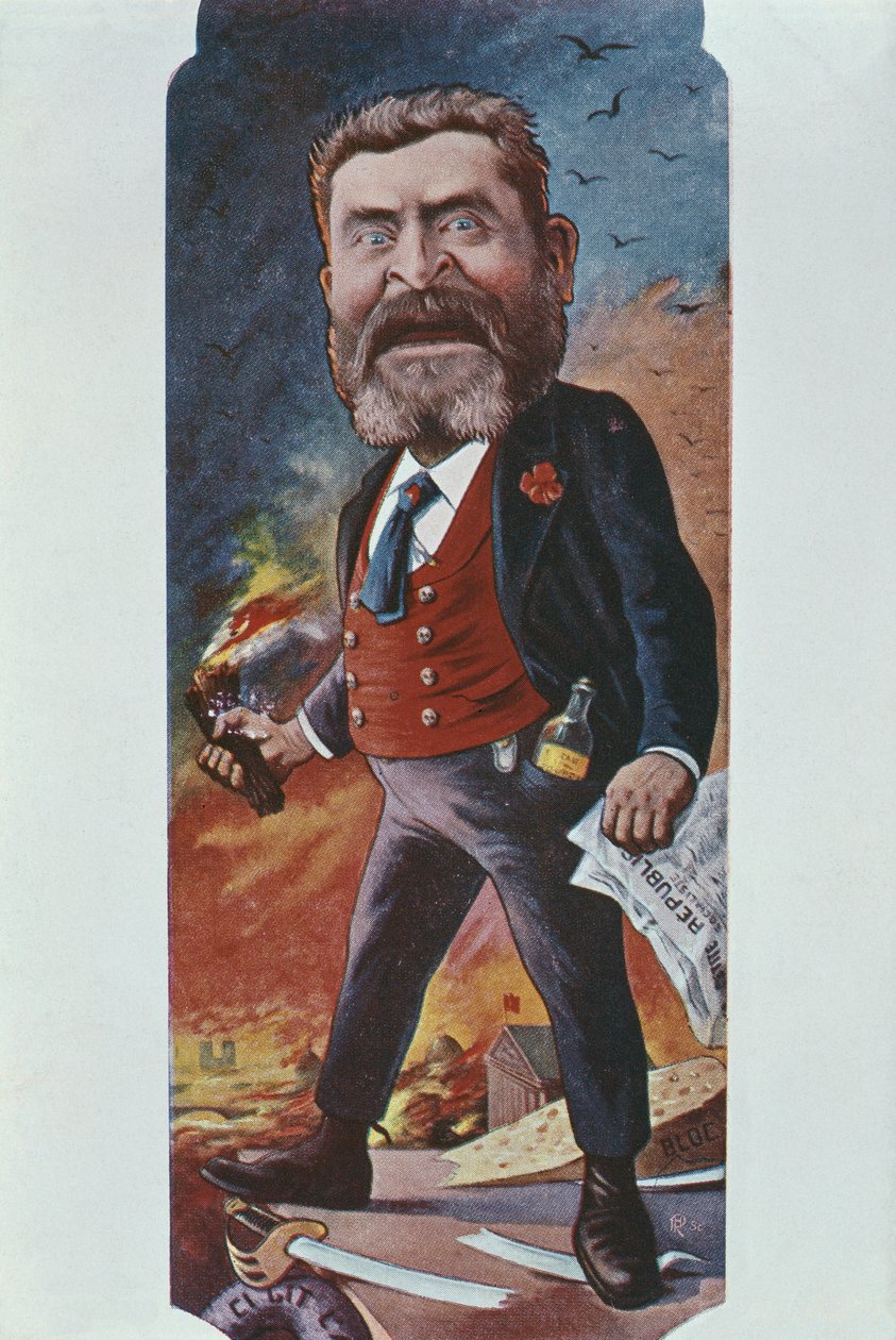 Jean Jauresin karikatyyri, vuoden 1900 jälkeen tekijältä Joseph Sirat