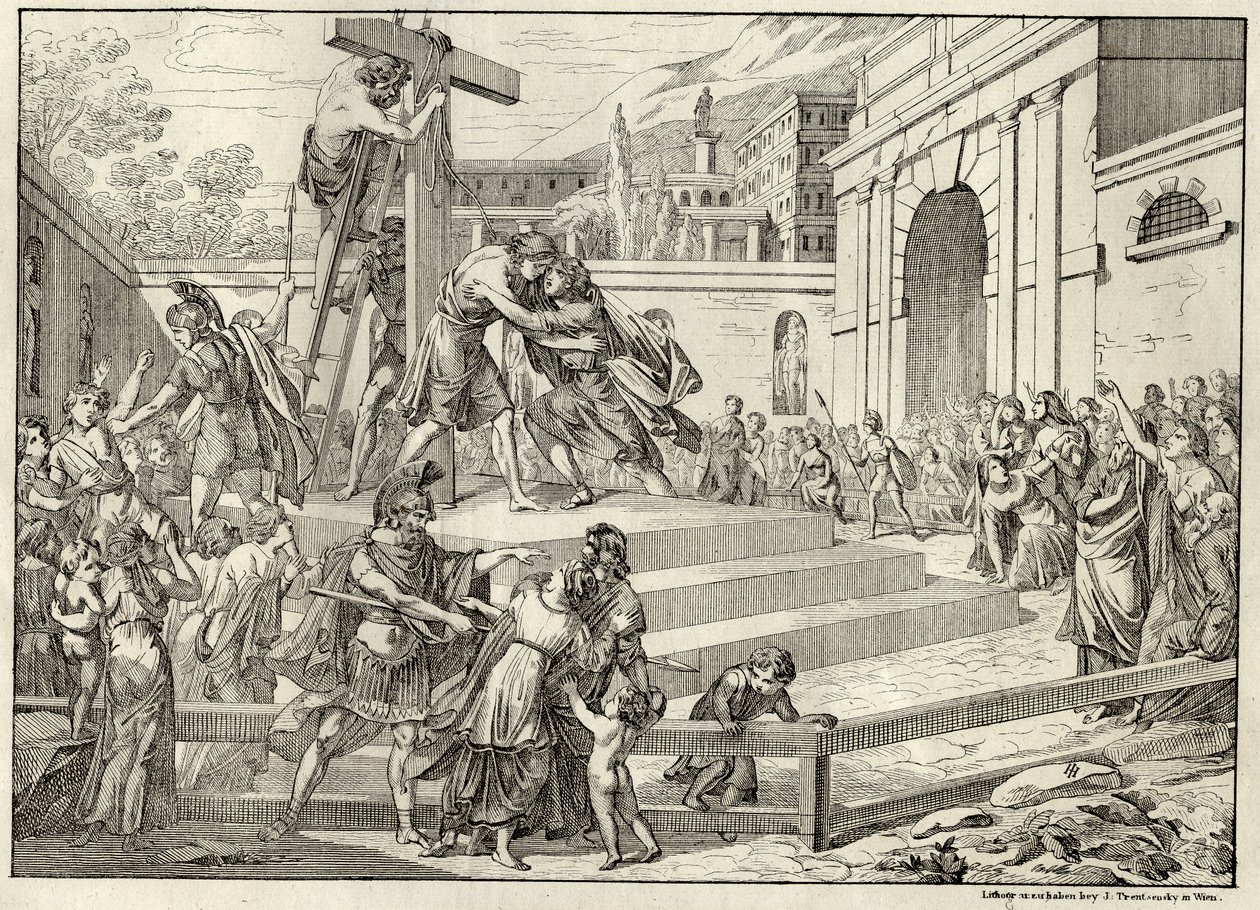 Kuva Ballade Die Bürgschaft von Friedrich Schiller. tekijältä Joseph Trentsensky