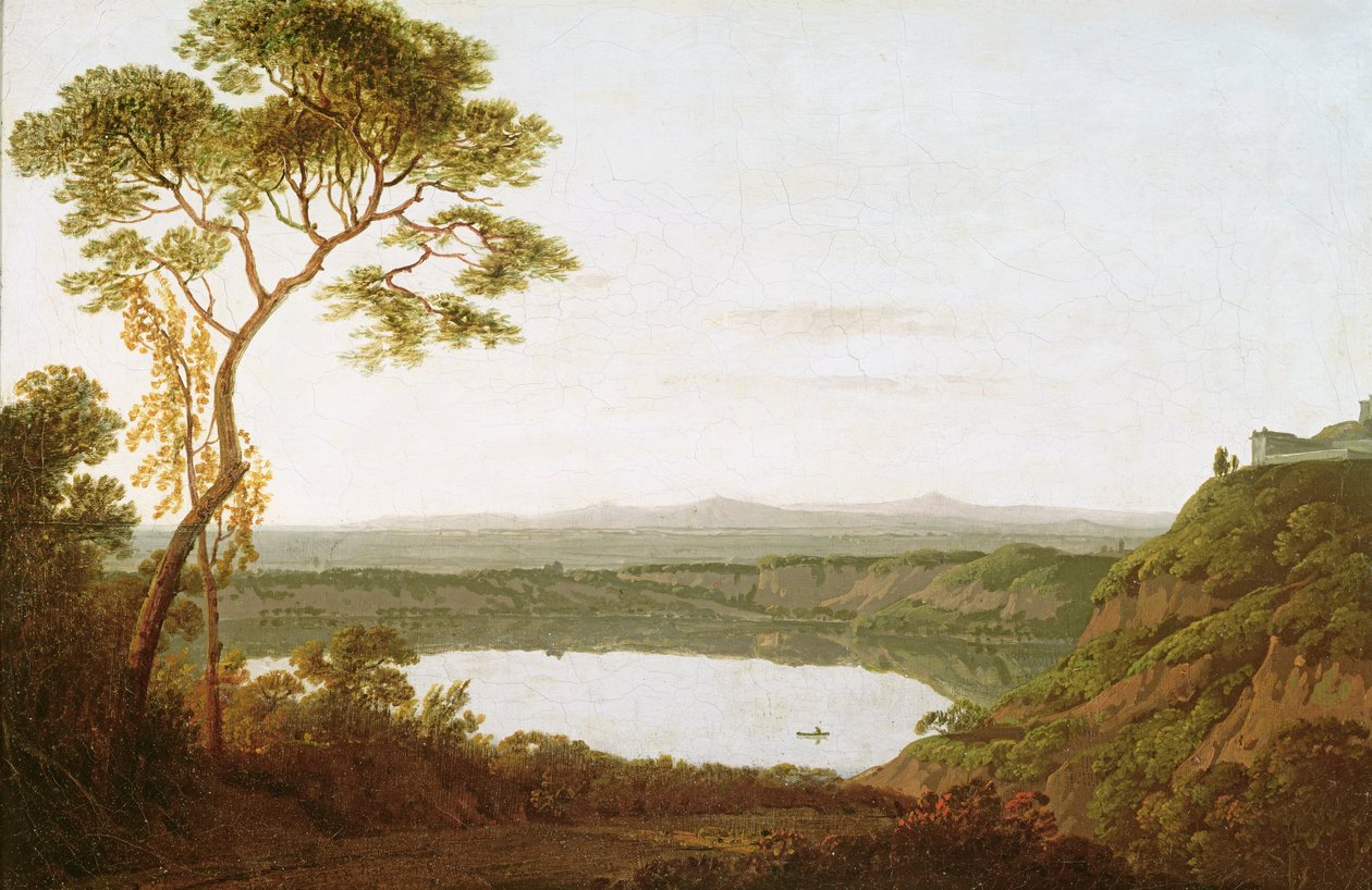 Lake Albano, noin 1790-1792 tekijältä Joseph Wright of Derby