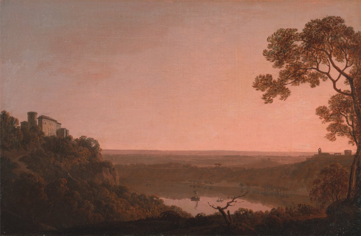 Nemi -järvi tekijältä Joseph Wright of Derby