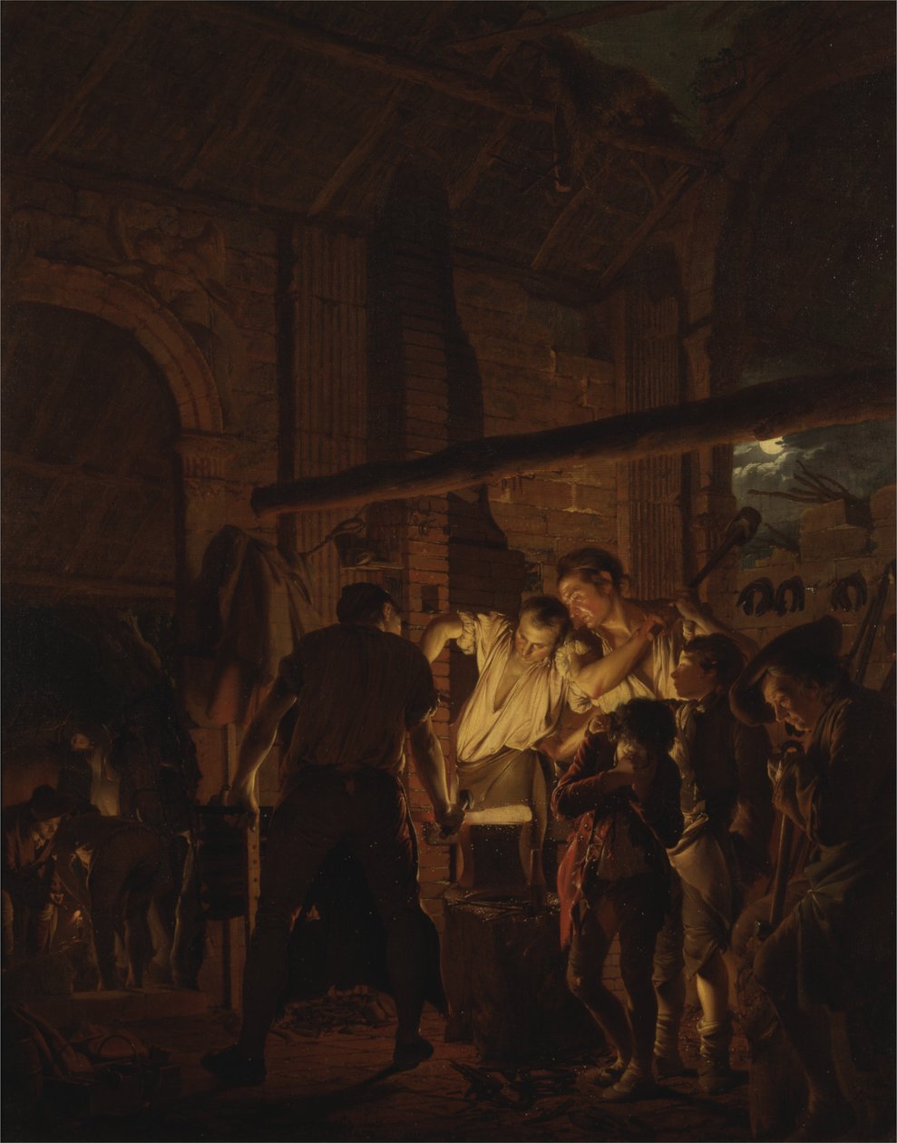 Seppien kauppa tekijältä Joseph Wright of Derby