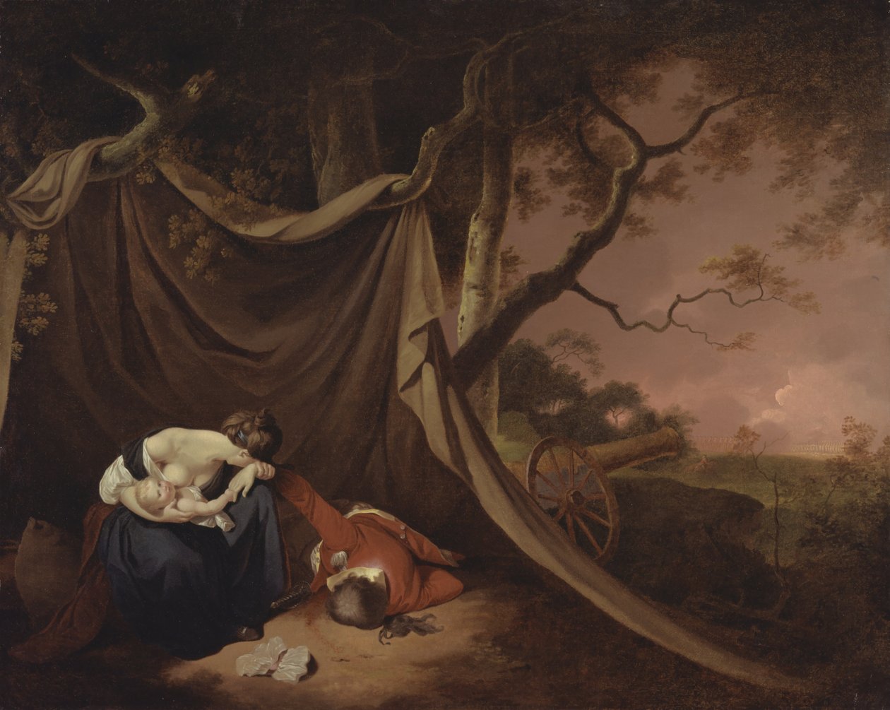 Kuollut sotilas tekijältä Joseph Wright of Derby