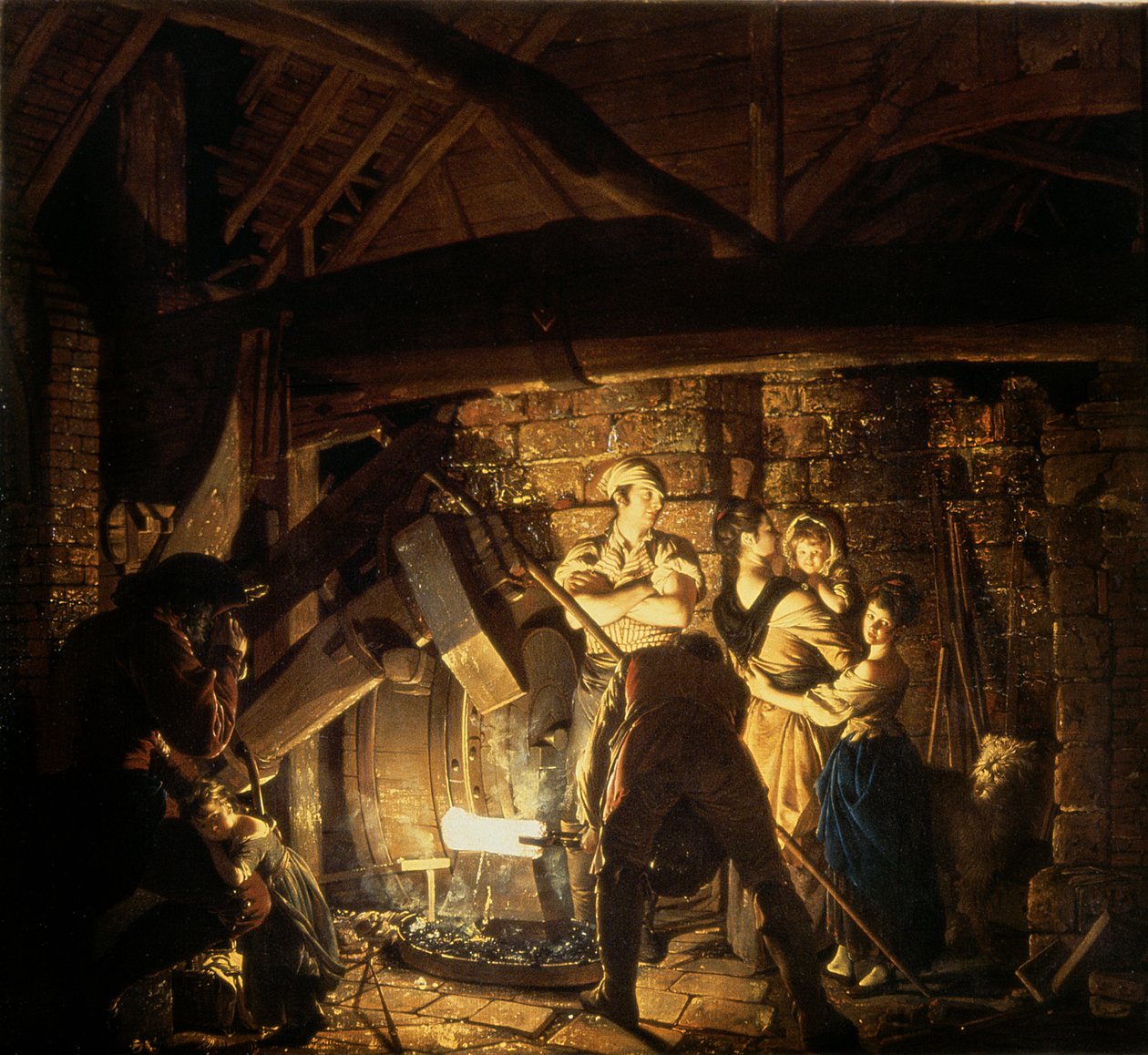 Rautatako, 1772 tekijältä Joseph Wright of Derby