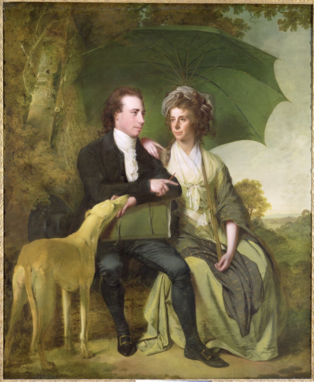 Pastori ja rouva Thomas Gisborne, Yoxhall Lodge, Leicestershire, 1786 tekijältä Joseph Wright of Derby