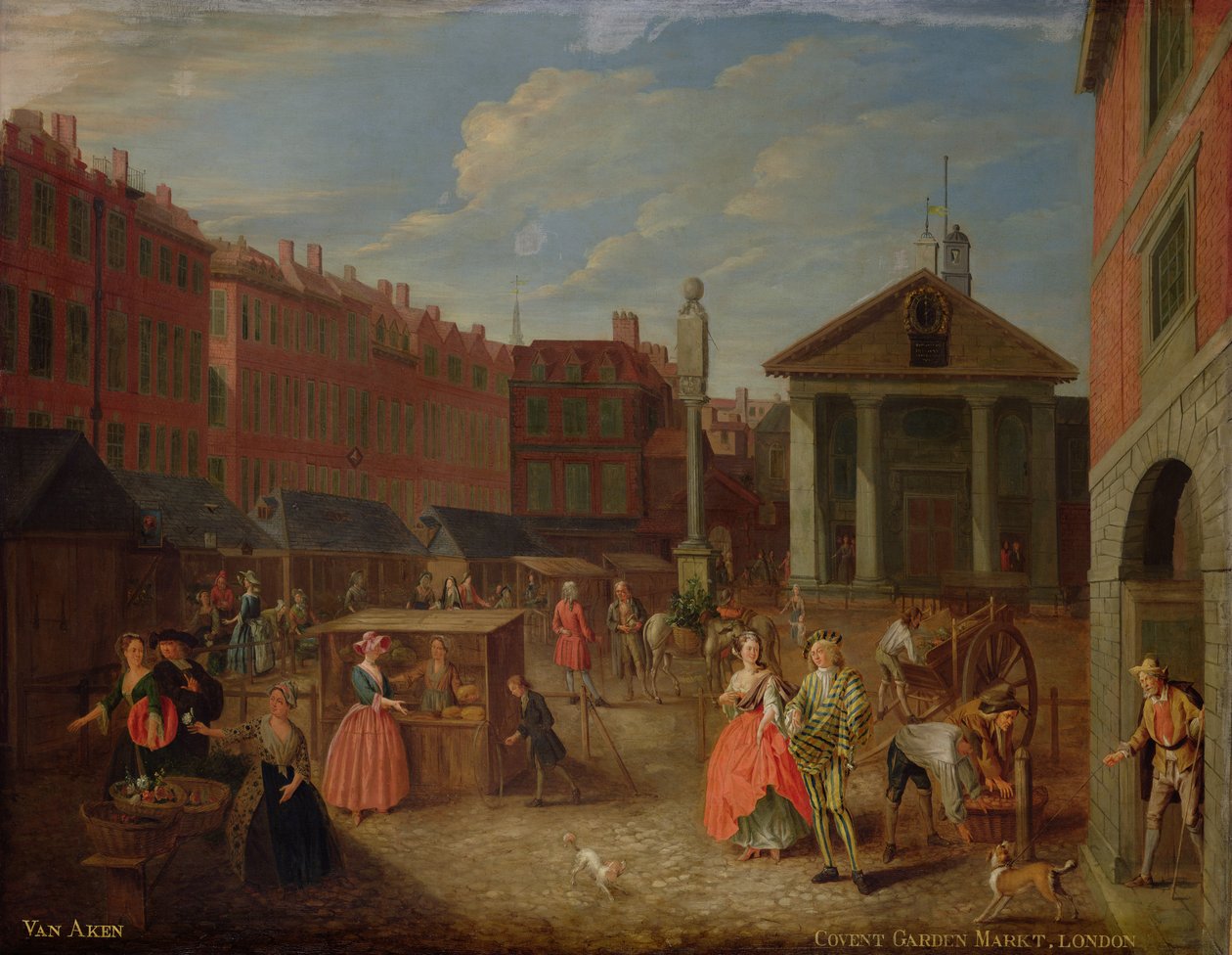 Näkymä Covent Gardeniin (katso pari numerosta 145738) tekijältä Joseph van Aken