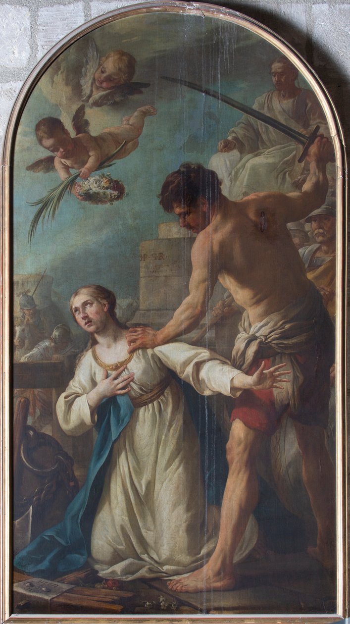 Pyhän Katariinan marttyyri tekijältä Joseph Marie the Elder Vien