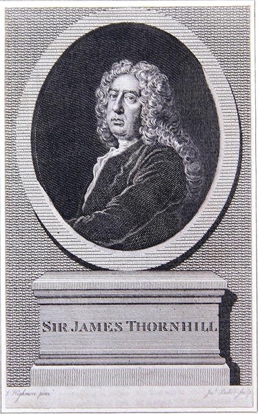 Sir James Thornhill (kaiverrus) tekijältä Joseph (after) Highmore