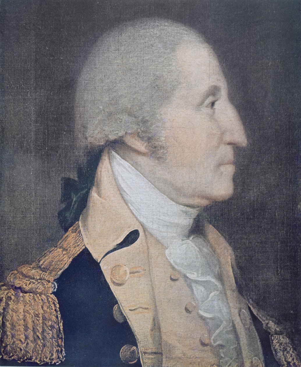 George Washington (1732-1799) (värinen lito) tekijältä Joseph (after) Wright