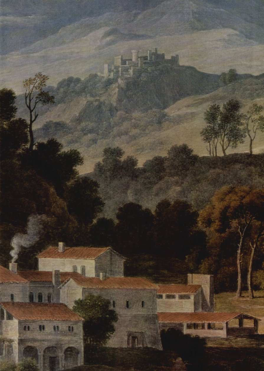 Saksa: Das Kloster San Francesco im Sabinergebirge bei Rom San Francesco di Civitellan luostari Sabine-vuorilla. tekijältä Joseph Anton Koch