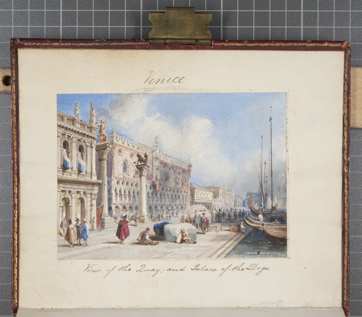 Venetsia, liitetty Thomas Moodys Journaliin Sveitsin ja Italian kiertueesta, 1822 (wc paperilla) tekijältä Joseph Axe Sleap