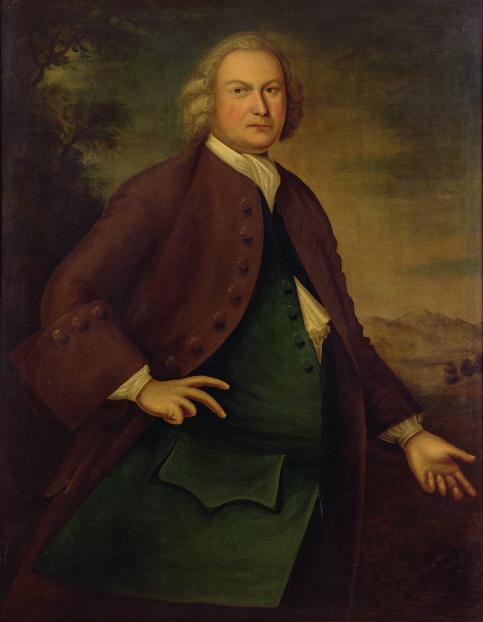 Daniel Rean muotokuva, noin 1757 (öljy kankaalle). tekijältä Joseph Badger