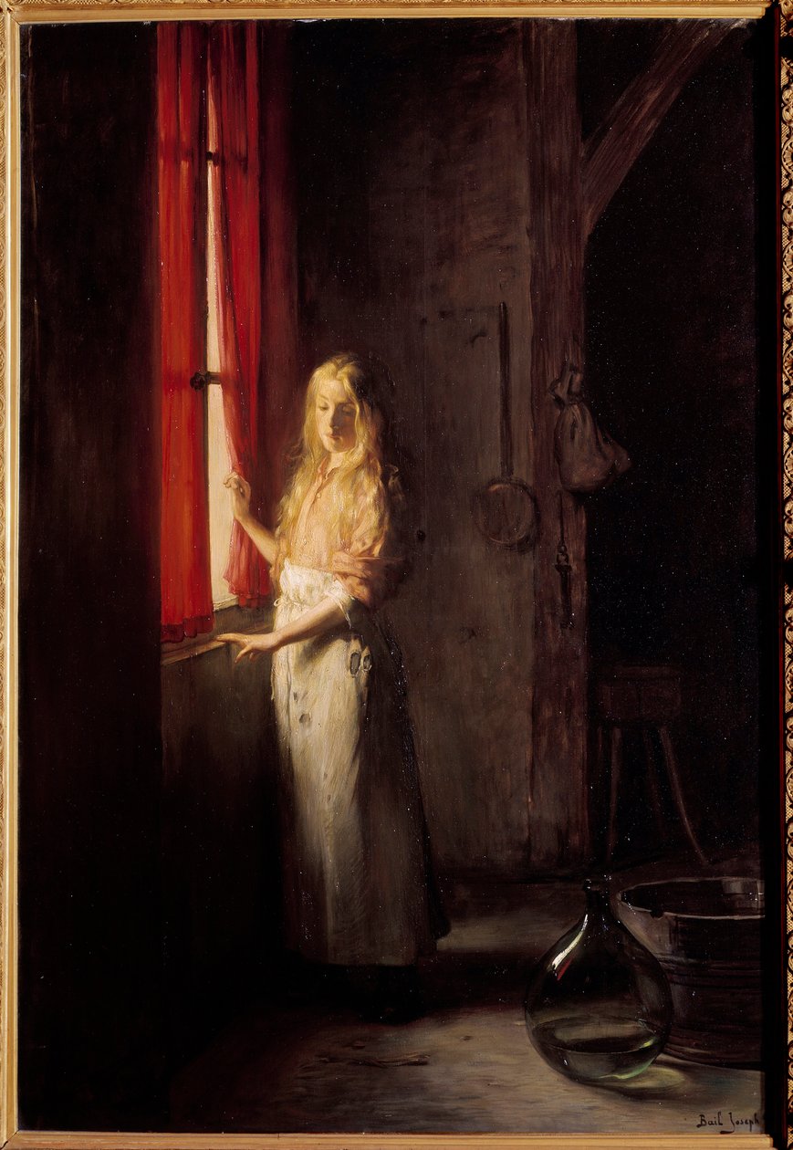 Cinderella Kuvitus Charles Perraultin tarinaan. Joseph Bailin (1862-1921) maalaus 1800-luvun Pariisi, koristetaide - Cinderellan kuvitus Charles Perraultin tarinaan. Joseph Bailin (1862-1921) maalaus tekijältä Joseph Bail