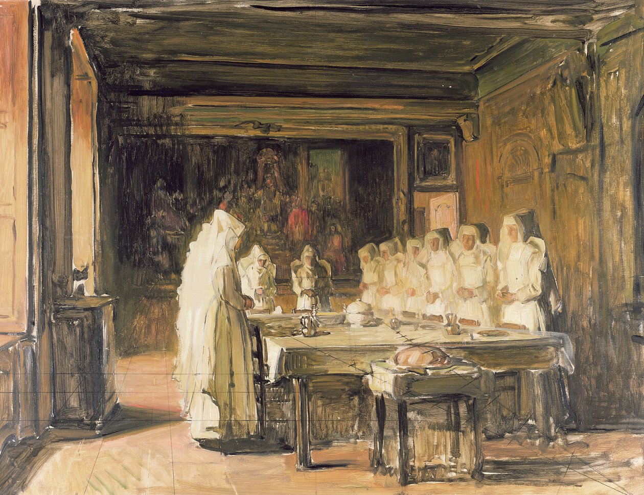 Hospice de Beaunen sisaret sanovat armon, 1800-luvun loppu tekijältä Joseph Bail