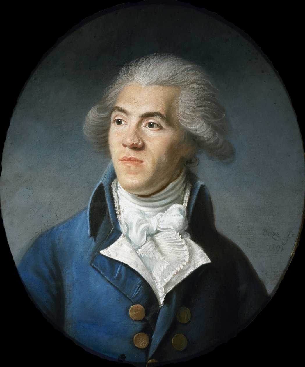 Antoine-Pierre-Joseph-Marie Barnaven muotokuva 1761-1793, 1970-luvun alku. tekijältä Joseph Boze