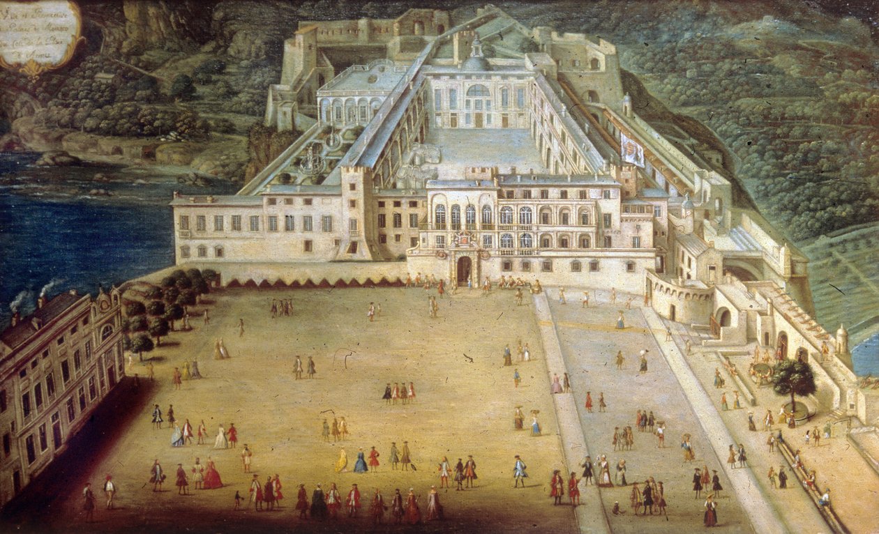 Palatsi Monacossa vuonna 1732 tekijältä Joseph Bressan