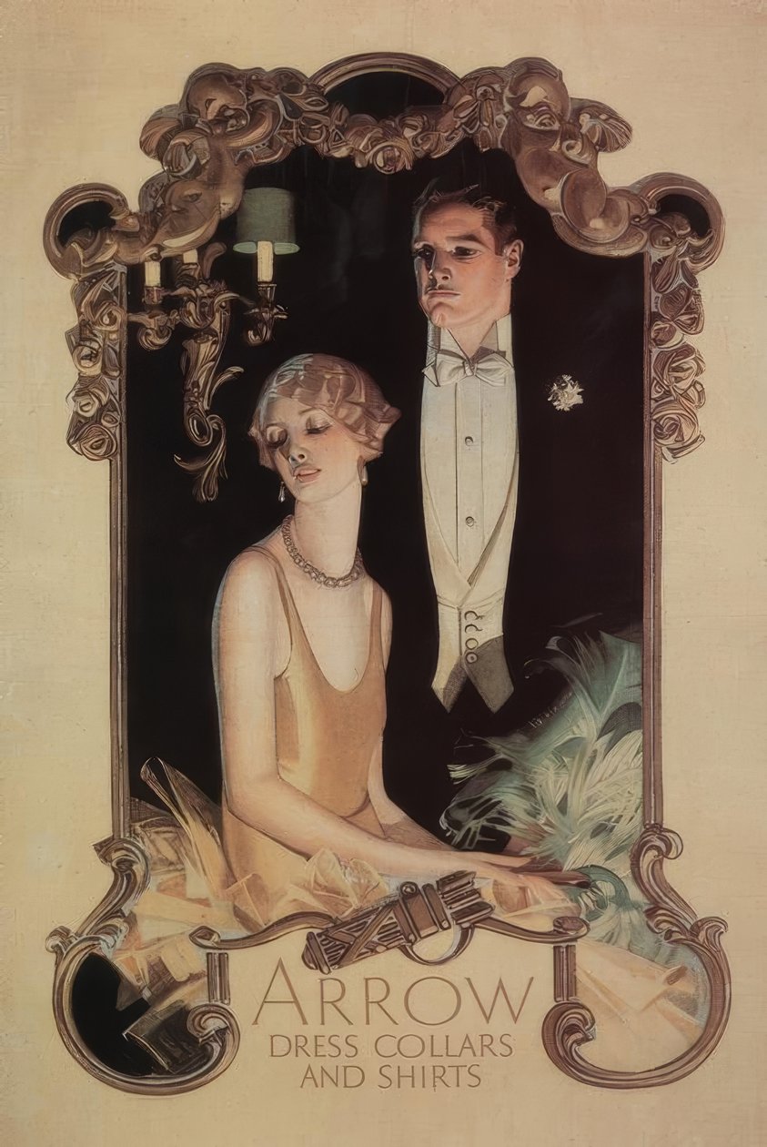 Arrow Mekkokaulukset ja Paidat tekijältä Joseph C. Leyendecker