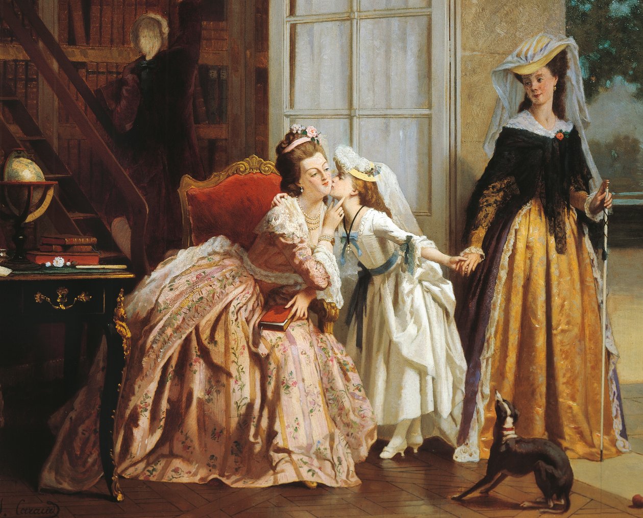 Marie Antoinette (öljy kankaalle) tekijältä Joseph Caraud