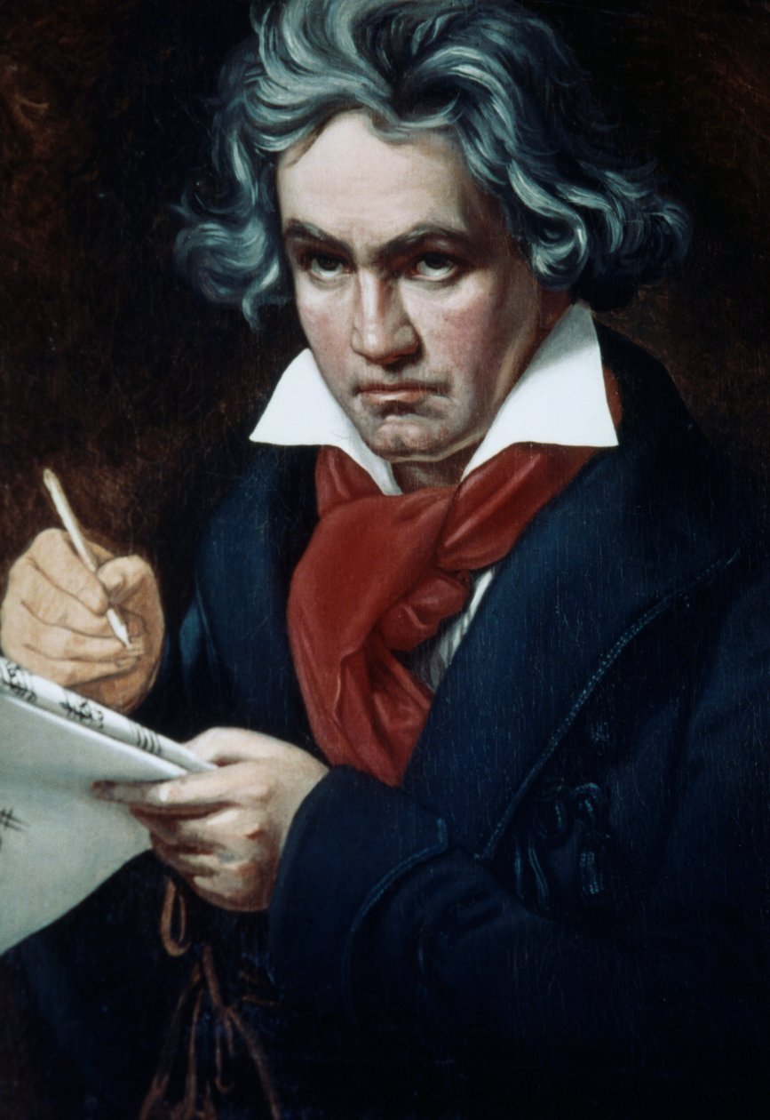 Ludwig van Beethoven (1770-1827), saksalainen säveltäjä ja pianisti, muotokuva Joseph Karl Stieler tekijältä Joseph Carl Stieler