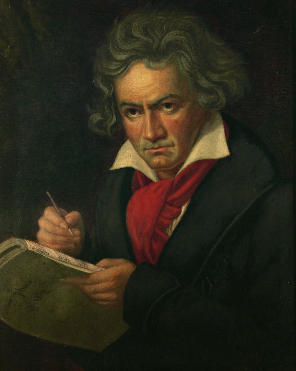 Ludwig van Beethoven ... (öljy kankaalle) tekijältä Joseph Carl Stieler