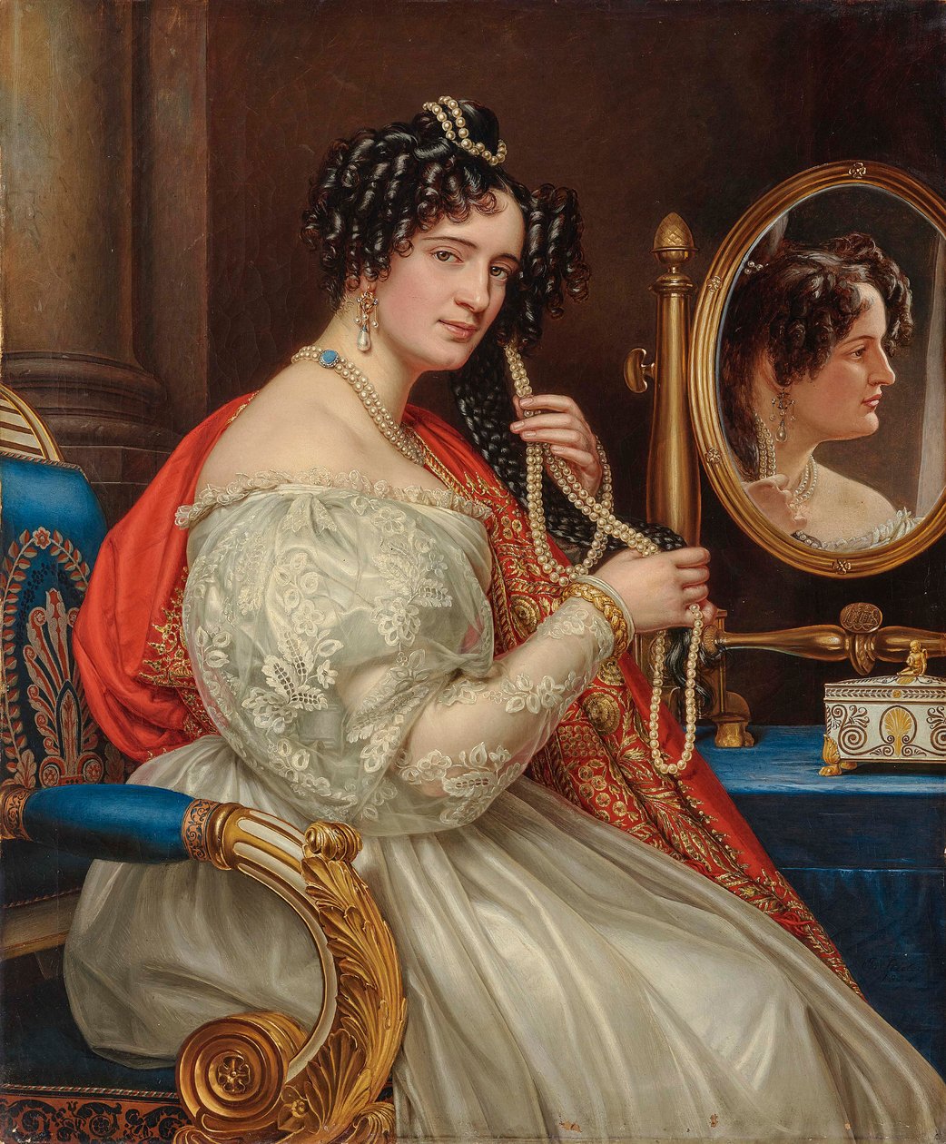 Kreivitär Sofia Kisseleffin muotokuva 1801-1875, os Potocka, 1834. tekijältä Joseph Carl Stieler