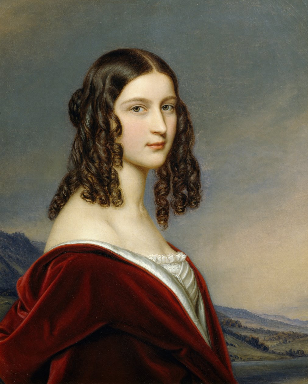 Friederike Von Freiin Gumppenbergin muotokuva tekijältä Joseph Carl Stieler