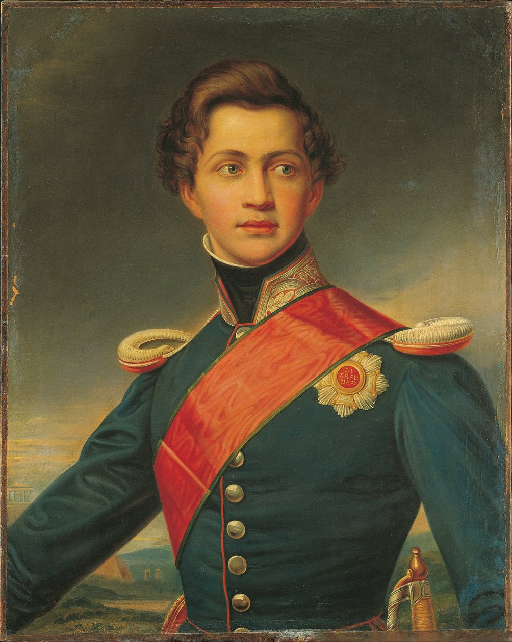 Kreikan kuninkaan Otton muotokuva, 1832 tekijältä Joseph Carl Stieler