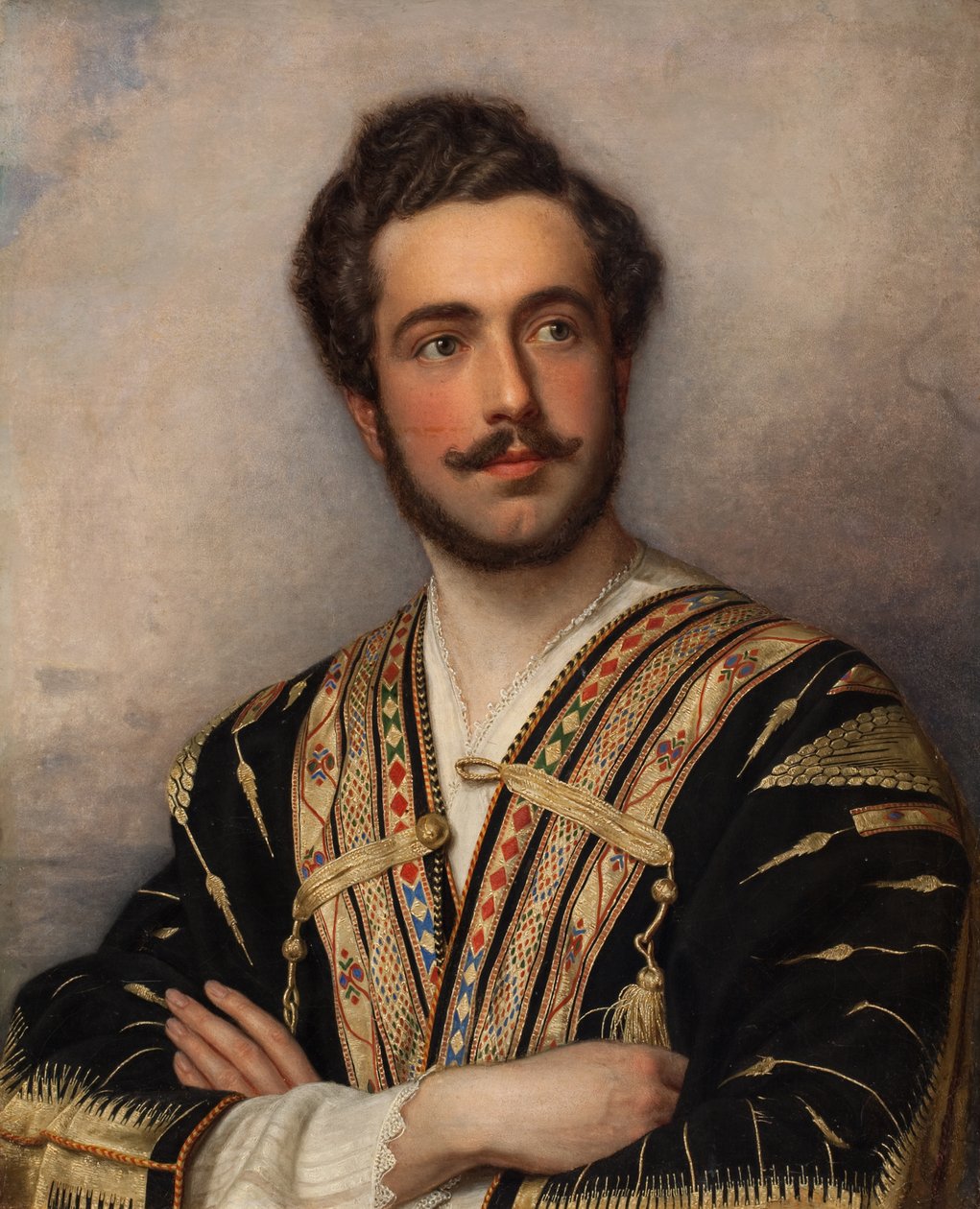 Prinssi Grigori Grigorjevitš Gagarinin muotokuva 1810-1893, 1837-1839. tekijältä Joseph Carl Stieler