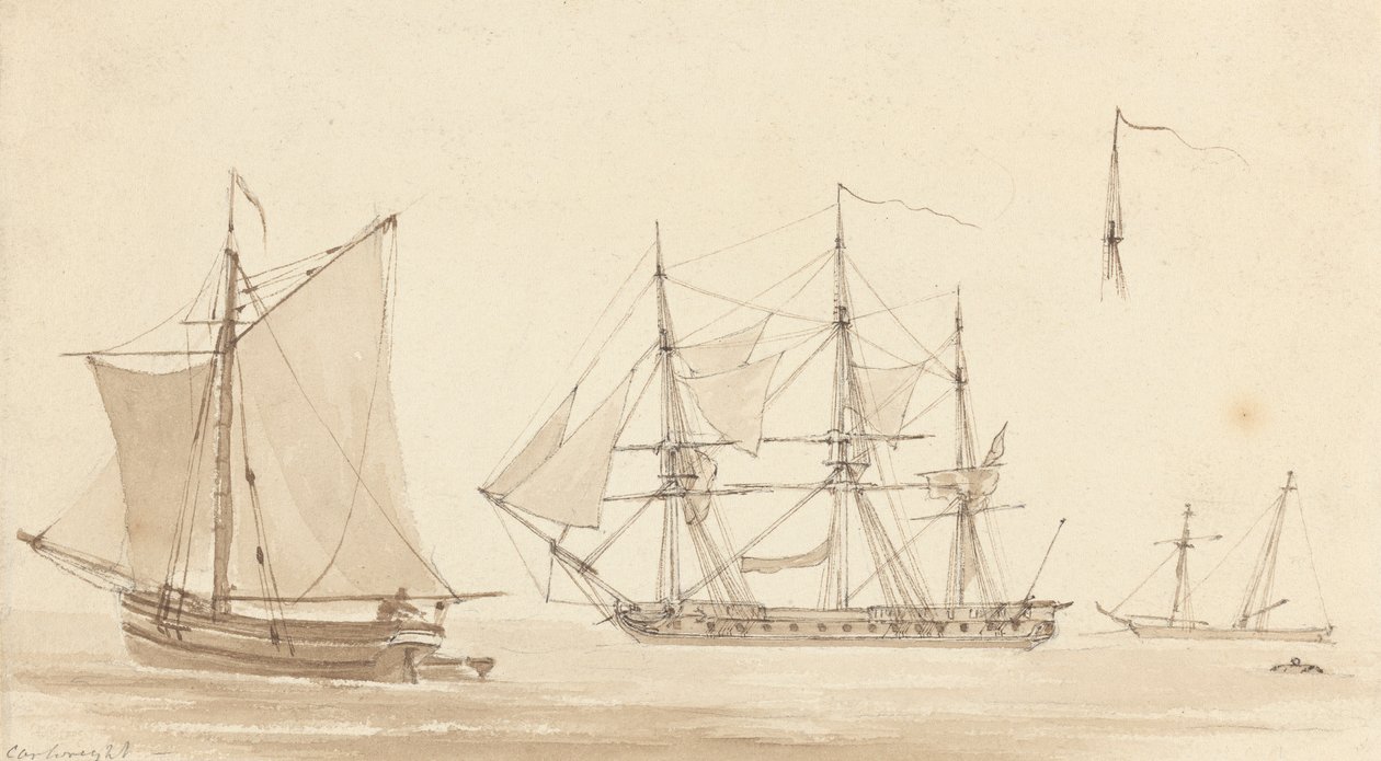 Kuunari, Corvette ja Fishing Smack tekijältä Joseph Cartwright