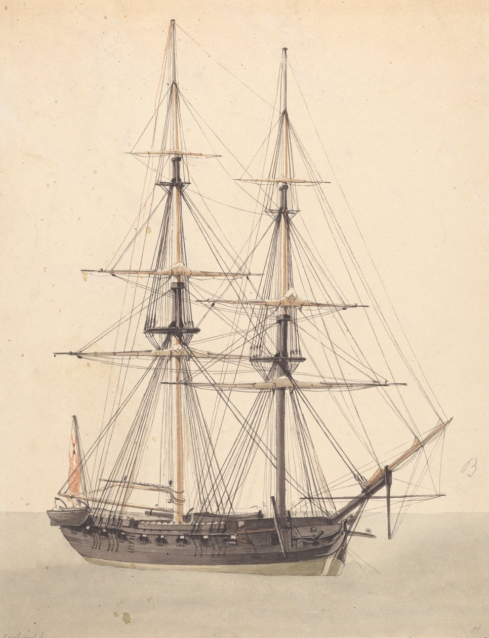 Yksittäinen Corvette. Keula Eteenpäin tekijältä Joseph Cartwright
