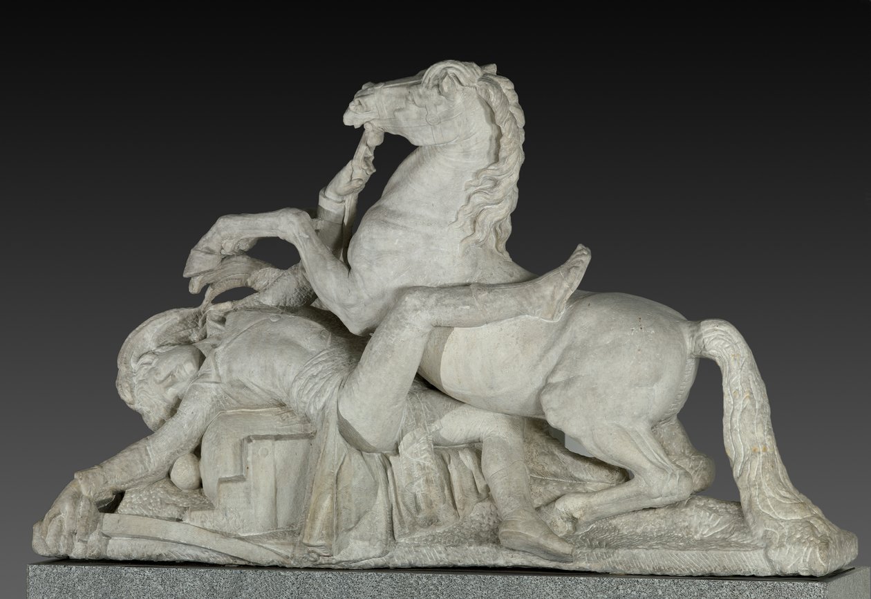 Kenraali Louis Charles Antoine Desaix kuoli Marengon taistelussa 14. kesäkuuta 1800 tekijältä Joseph Chinard