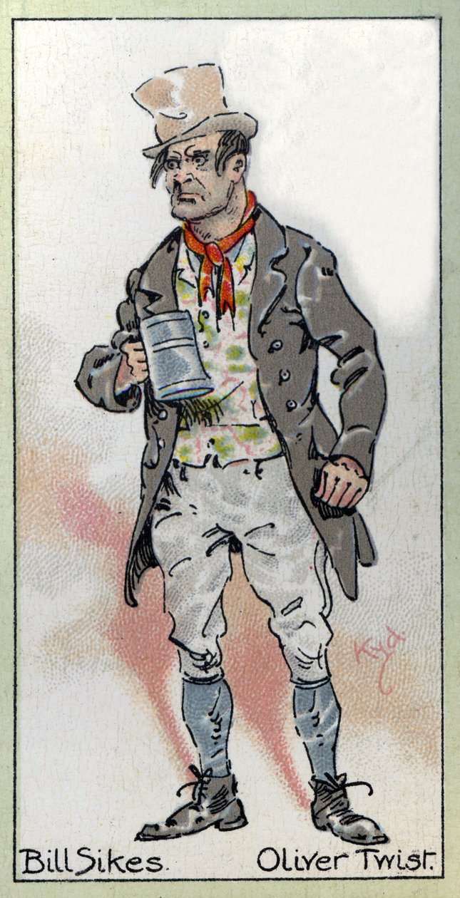 Bill Sikes, Charles Dickensin "Oliver Twist" -sarjasta, 1923 tekijältä Joseph Clayton Clarke