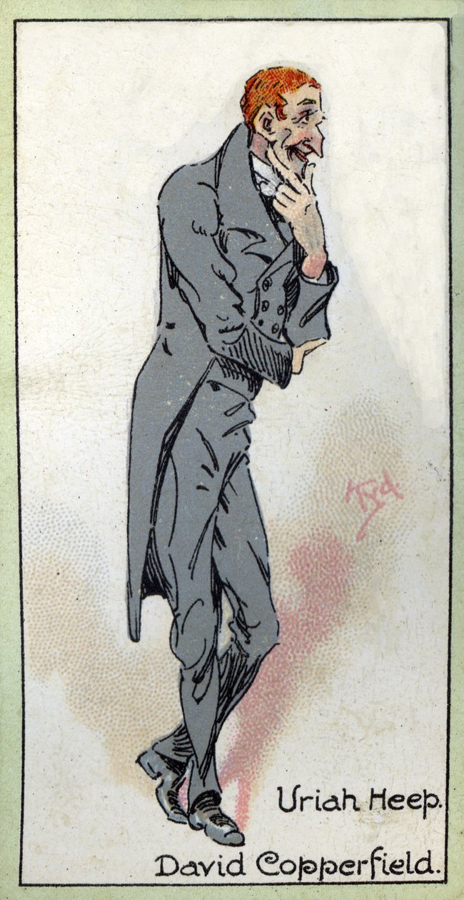 Uriah Heep. Charles Dickensin David Copperfieldistä, 1923 tekijältä Joseph Clayton Clarke
