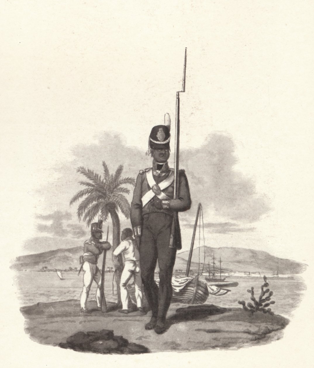 5. Länsi-Intian rykmentin sotamies, n. 1812 1909 tekijältä Joseph Constantine Stadler