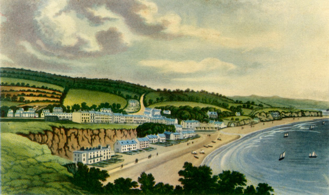 "Näkymä Dawlishista West Cliffiltä, 1817", 1943. tekijältä Joseph Constantine Stadler