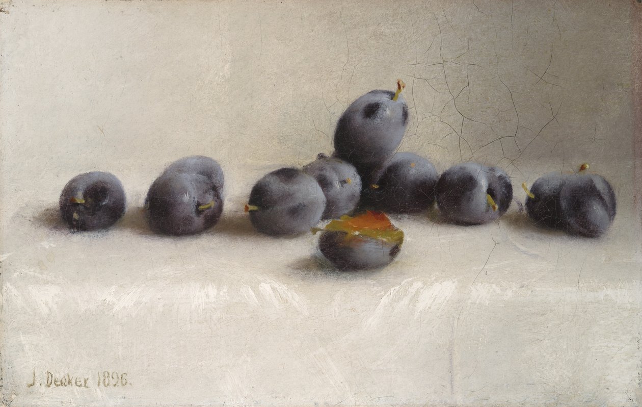 Kaksitoista luumua, 1896 tekijältä Joseph Decker