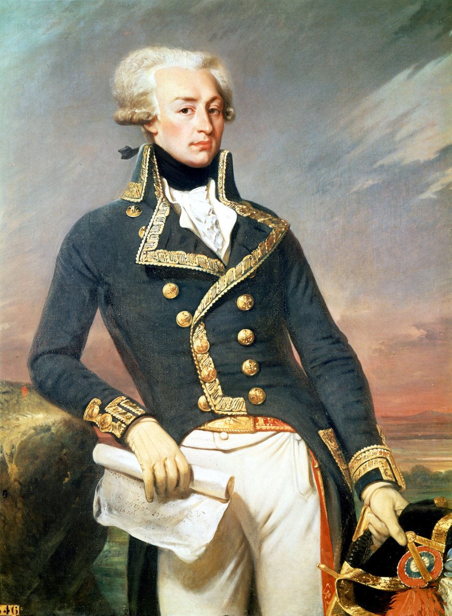 Lafayette (Lafayette) - J. Courtin muotokuva tekijältä Joseph Desire Court