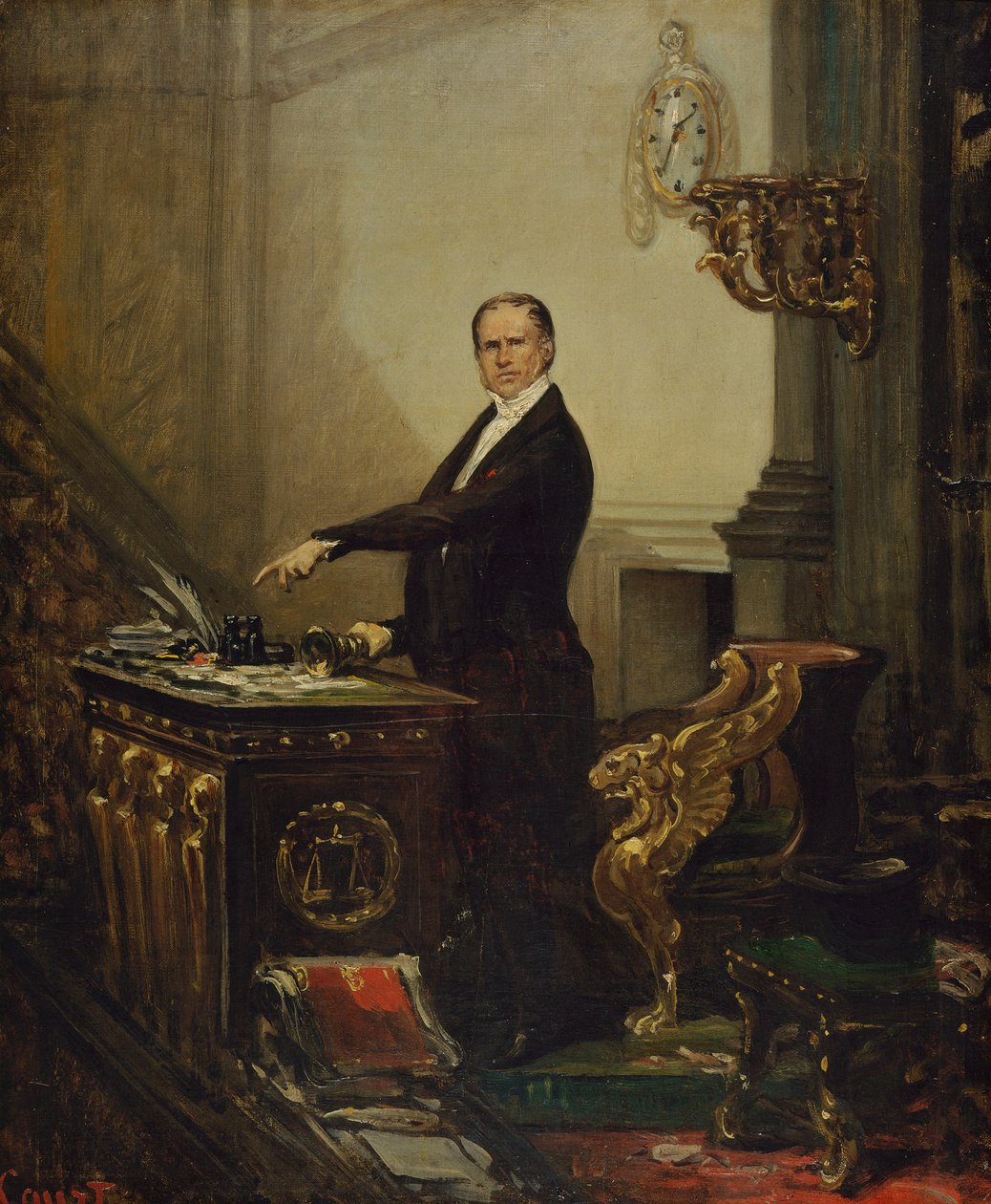 André Dupinin muotokuva 1783-1865, n. 1850. tekijältä Joseph Desire Court