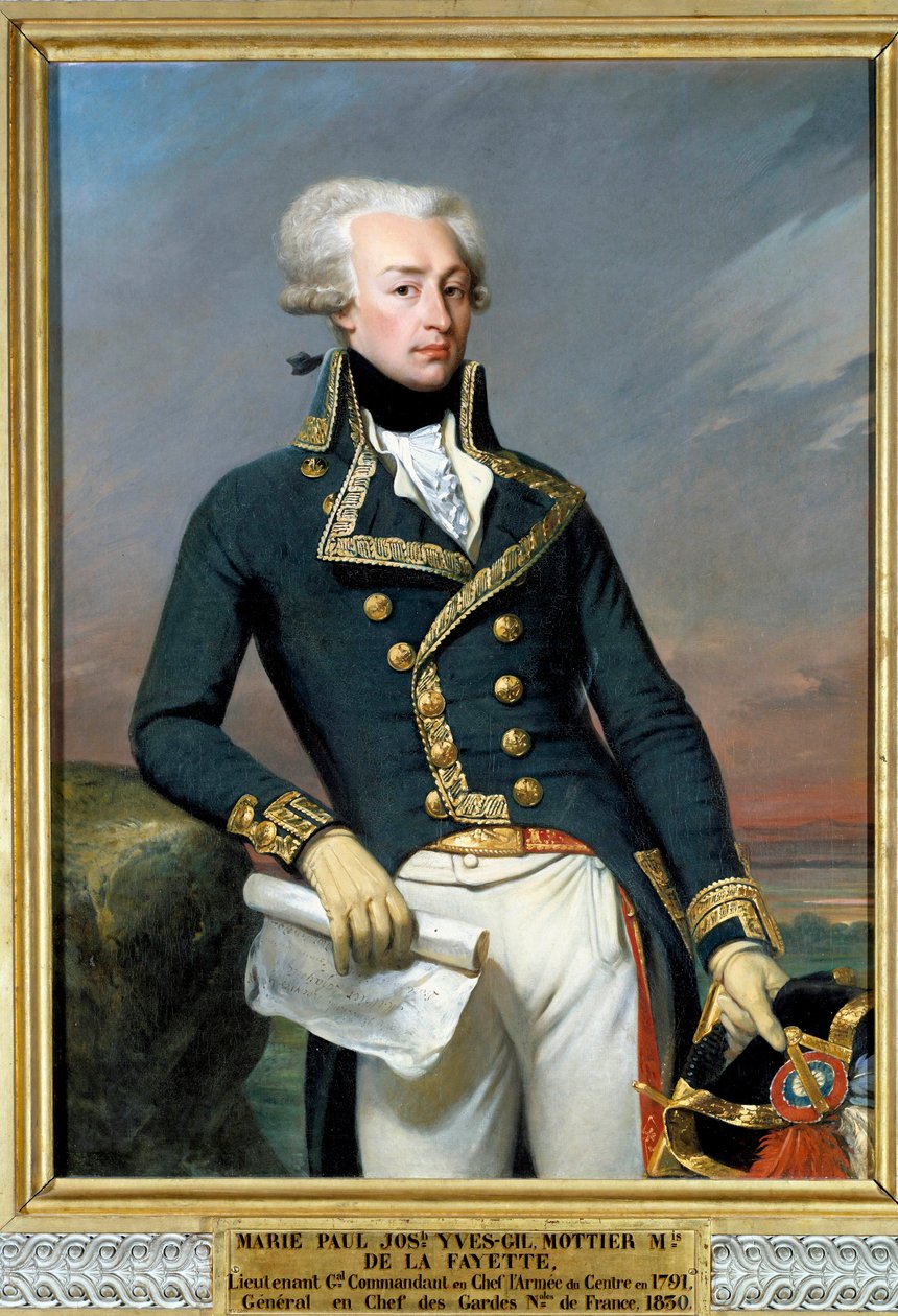 Gilbert du Motierin muotokuva, markiisi de Lafayette (1792) tekijältä Joseph Desire Court