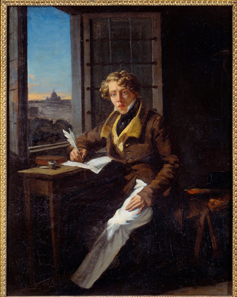 Muotokuva säveltäjä Victor Rifusista (1798-1838) Joseph Courtin (1797-1865) maalaus 1822 su. 0,46x0,37 m Rouen, musee des Beaux Arts tekijältä Joseph Desire Court